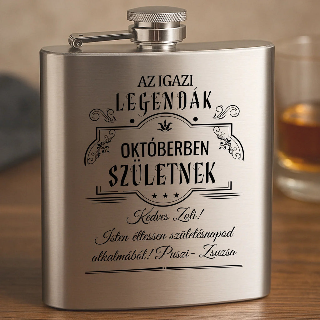 Gravírozott flaska szett - Ajándékverzum