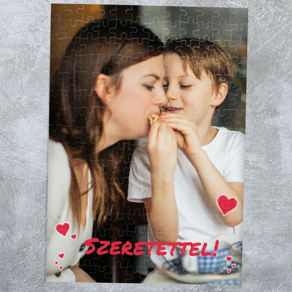 Egyedi fényképes puzzle anyák napjára - Ajándékverzum
