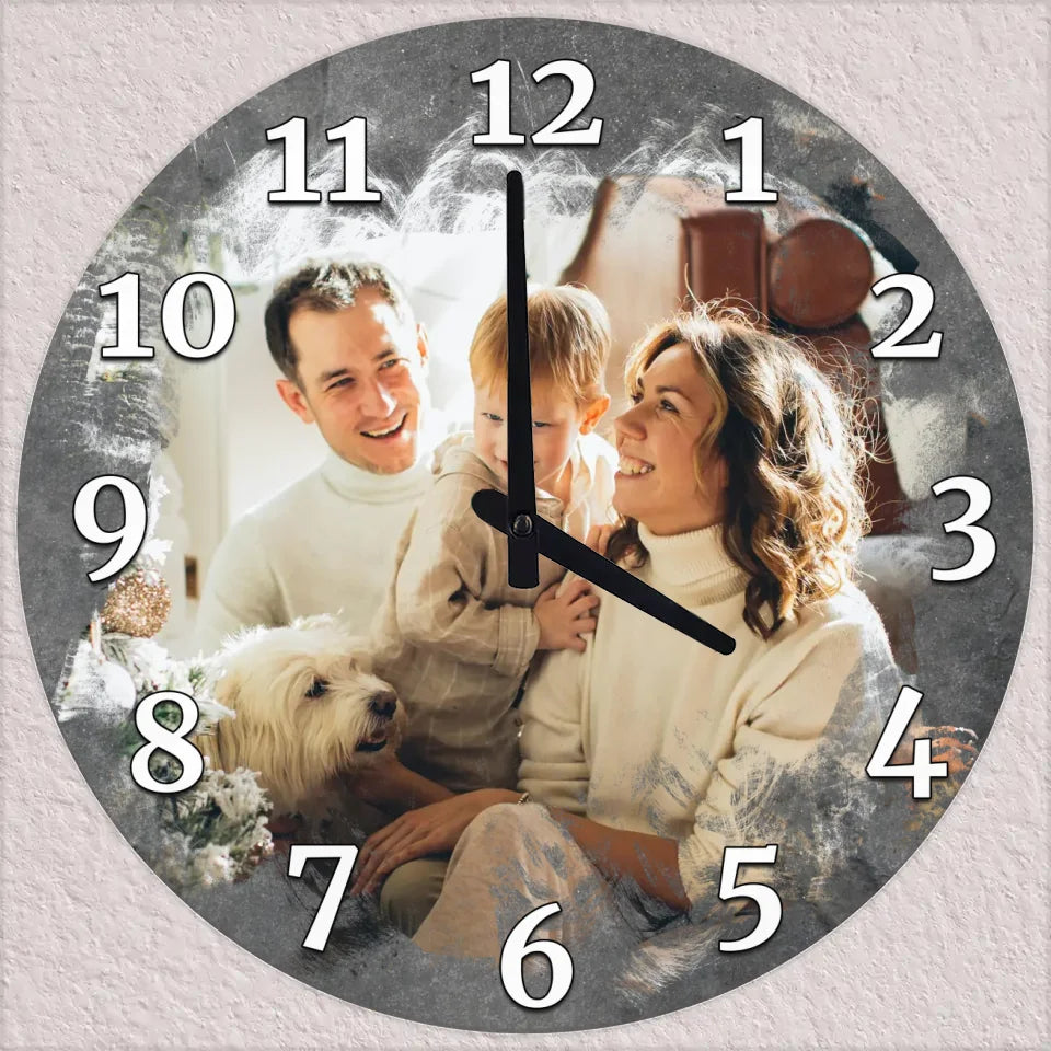 Egyedi fényképes falióra különleges stílusban