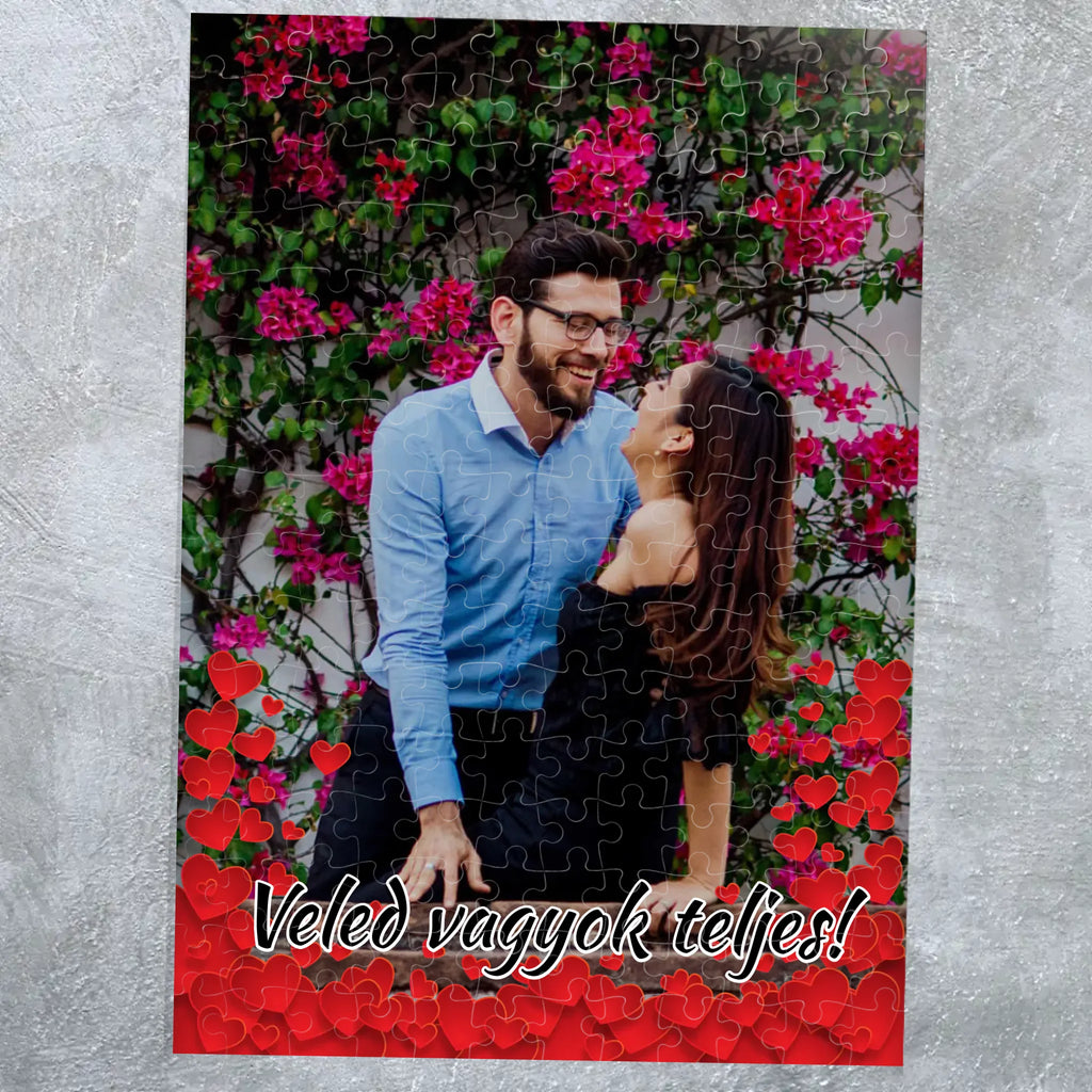 Egyedi fényképes puzzle Valentin napra - Ajándékverzum