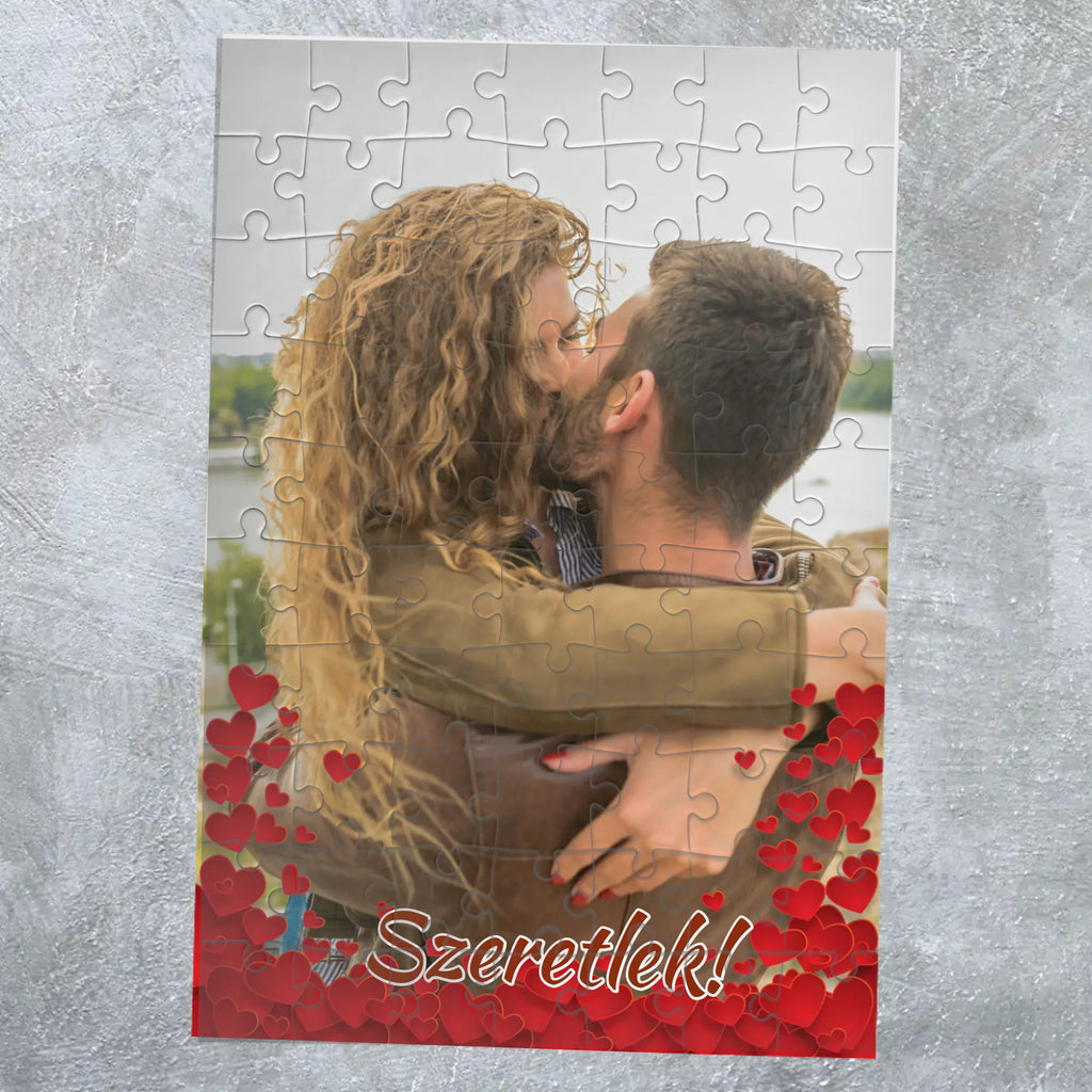 Egyedi fényképes puzzle Valentin napra - Ajándékverzum