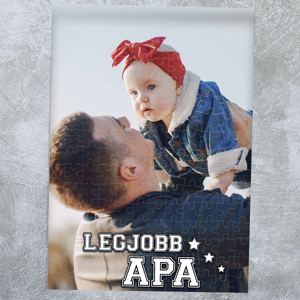 Egyedi fényképes puzzle apák napjára - Ajándékverzum