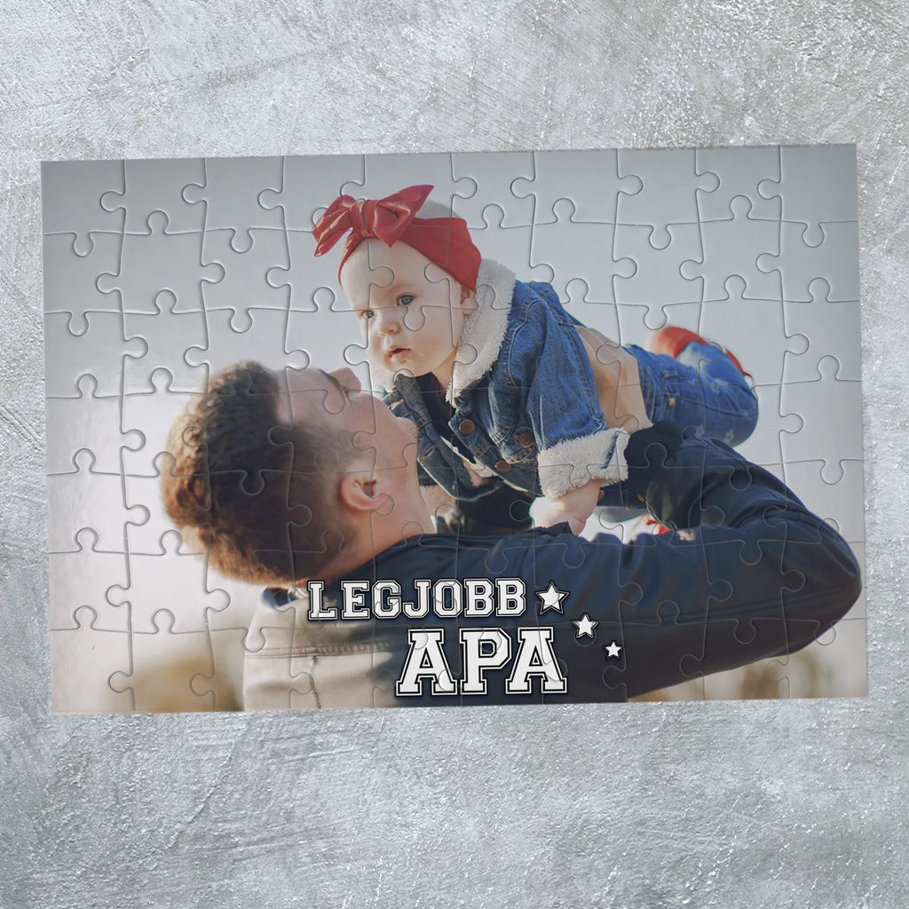 Egyedi fényképes puzzle apák napjára - Ajándékverzum
