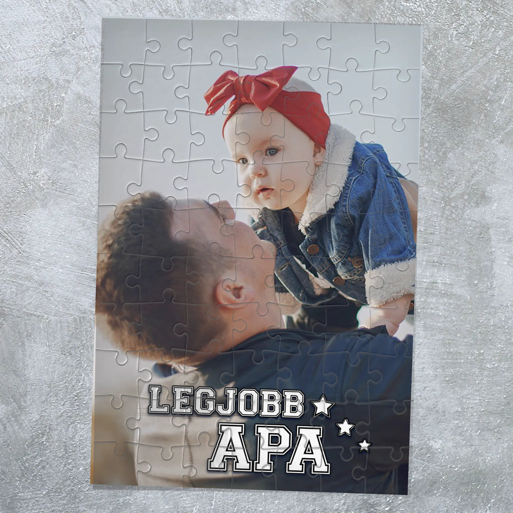 Egyedi fényképes puzzle apák napjára - Ajándékverzum