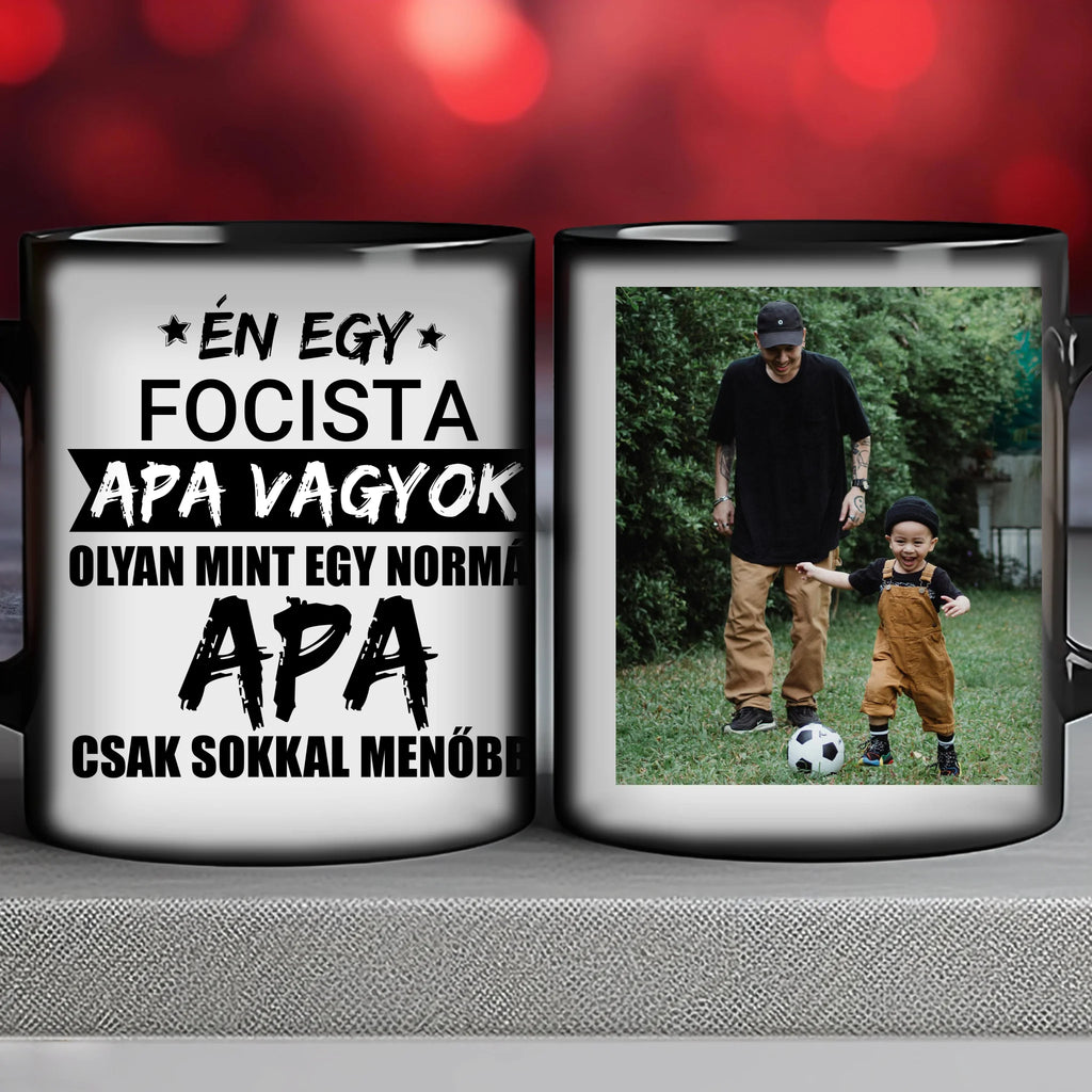 Menő apa fényképes bögre egyedi jellemzéssel - Ajándékverzum