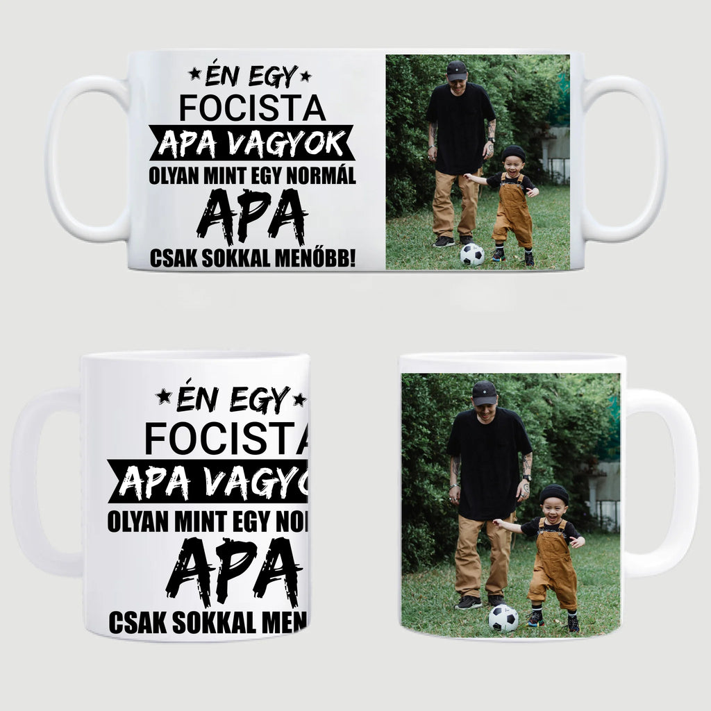 Menő apa fényképes bögre egyedi jellemzéssel - Ajándékverzum