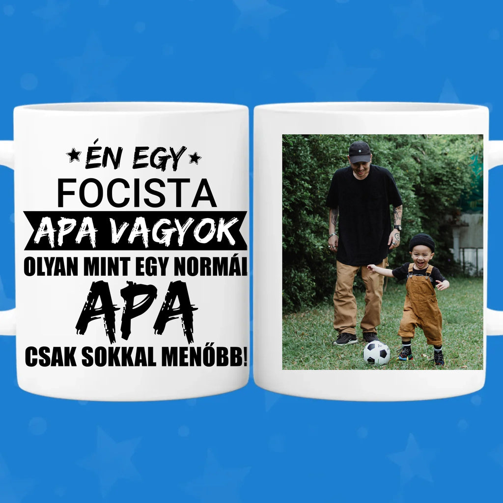 Menő apa fényképes bögre egyedi jellemzéssel - Ajándékverzum