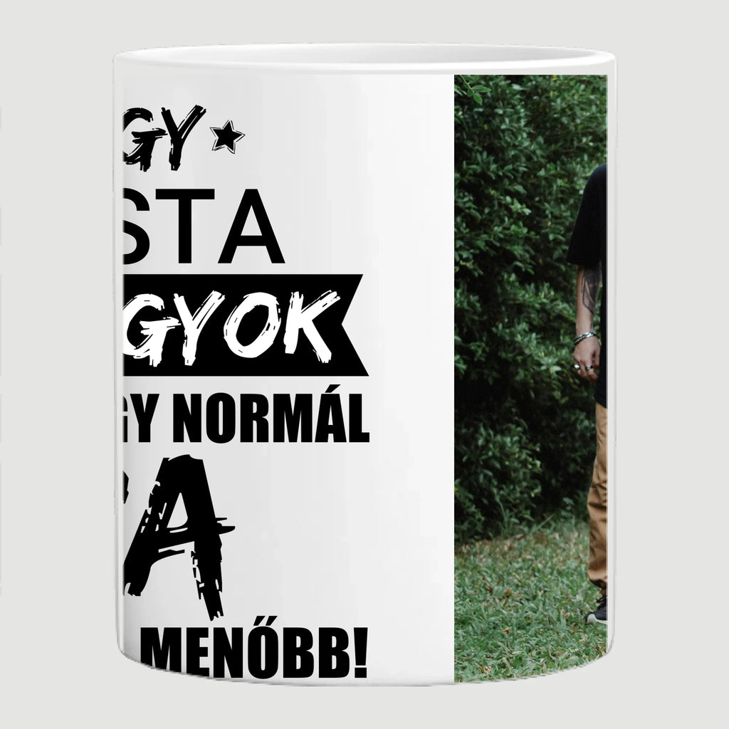 Menő apa fényképes bögre egyedi jellemzéssel - Ajándékverzum