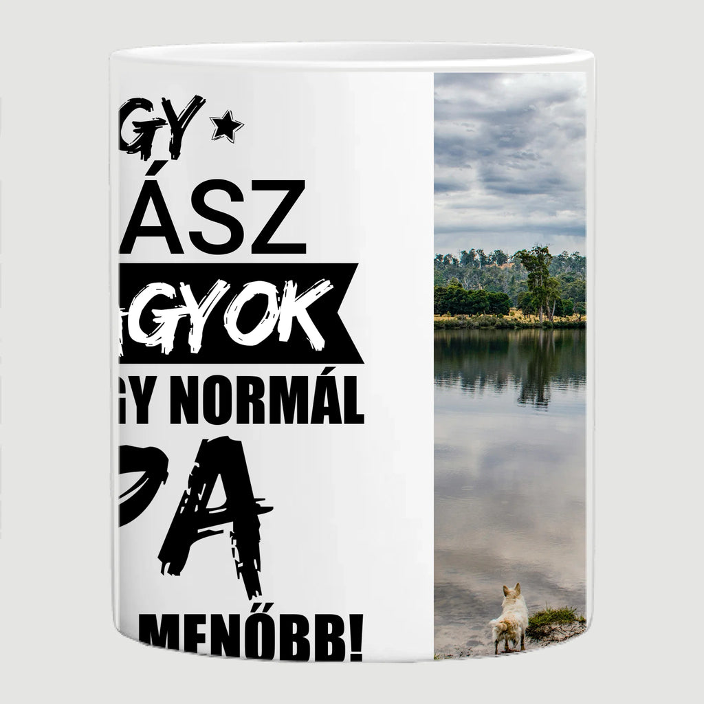 Menő papa fényképes bögre egyedi jellemzéssel - Ajándékverzum