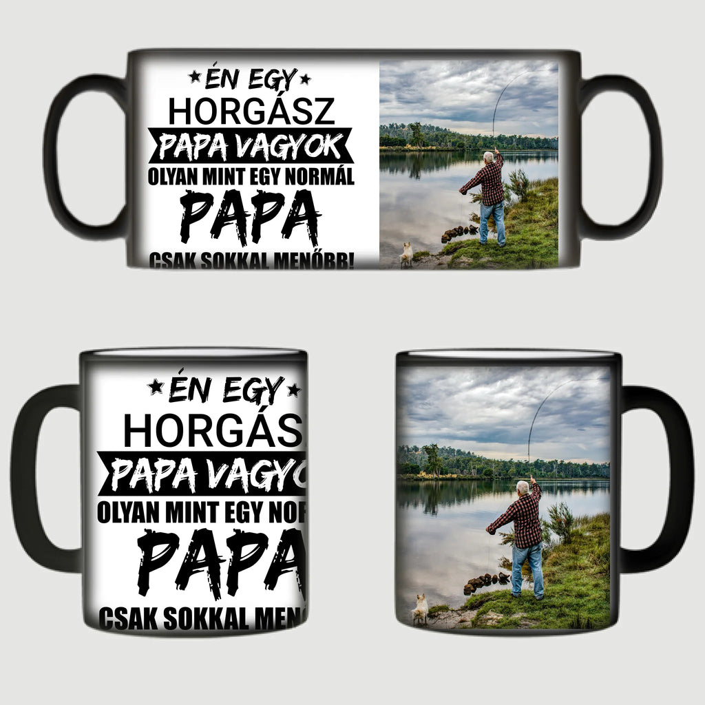 Menő papa fényképes bögre egyedi jellemzéssel - Ajándékverzum