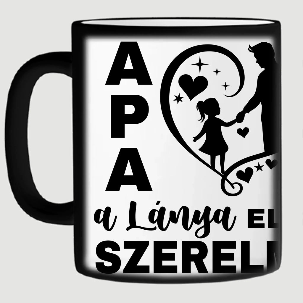 Apa a lánya első szerelme - egyedi fényképes bögre apának - Ajándékverzum