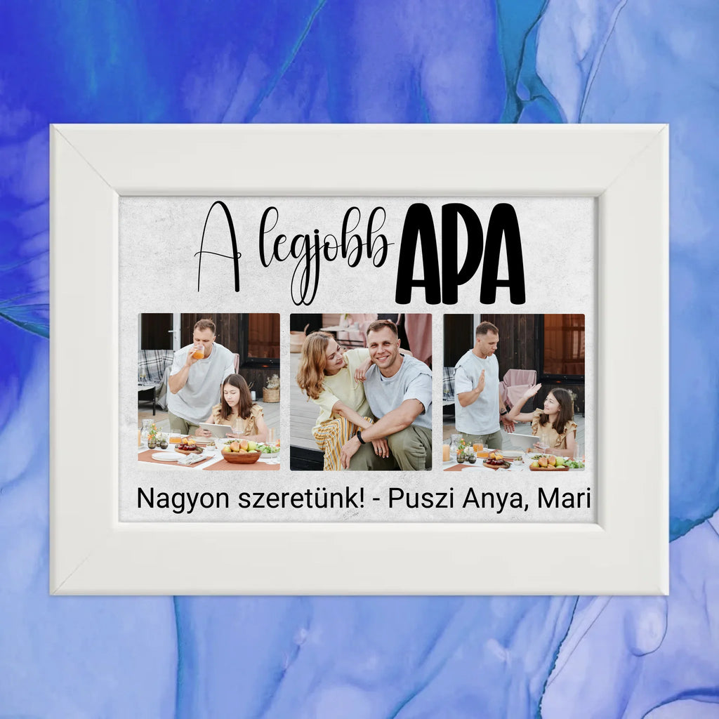 A legjobb apa apák napi falikép 3 képpel - Ajándékverzum