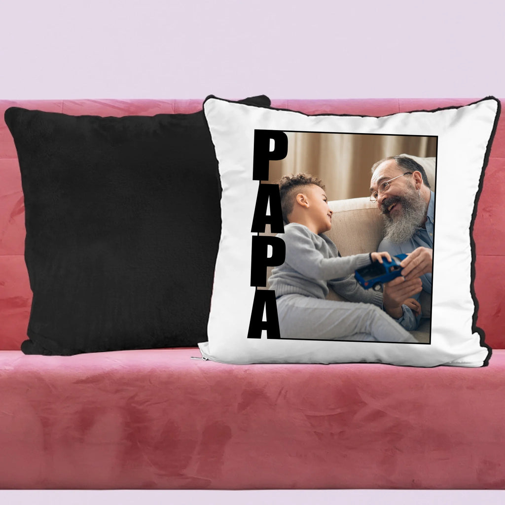 Papa feliratos egyedi fényképes párna - Ajándékverzum