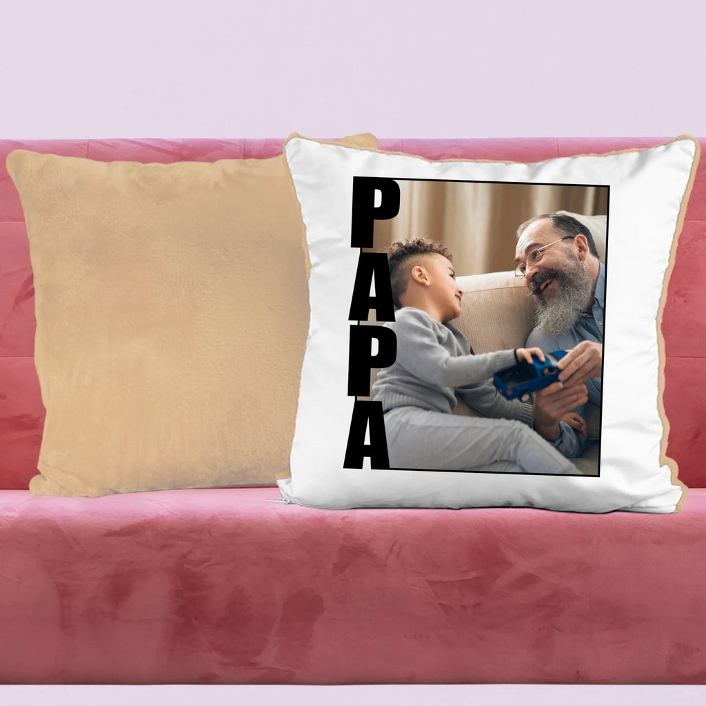 Papa feliratos egyedi fényképes párna - Ajándékverzum