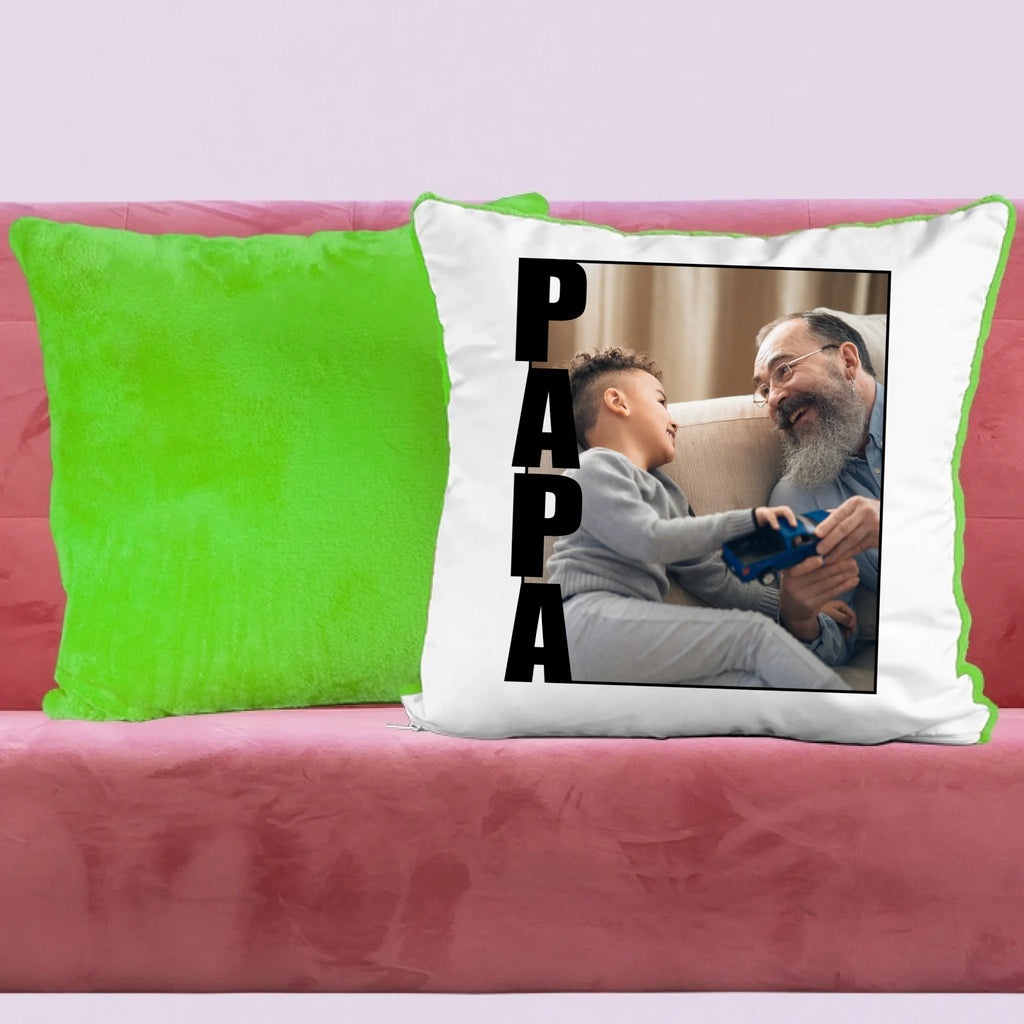 Papa feliratos egyedi fényképes párna - Ajándékverzum