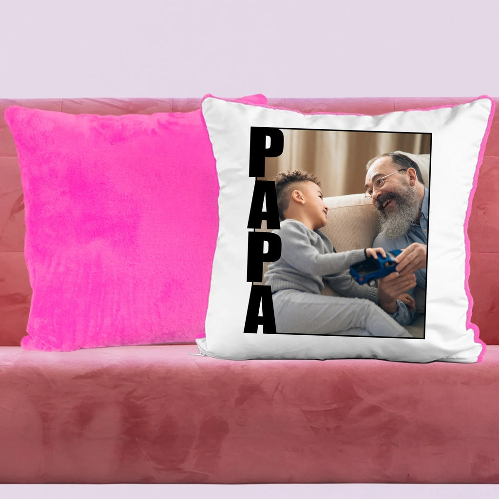 Papa feliratos egyedi fényképes párna - Ajándékverzum