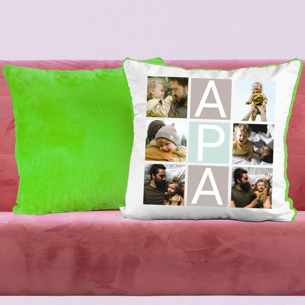 Apa feliratos egyedi 6 fényképes párna - Ajándékverzum