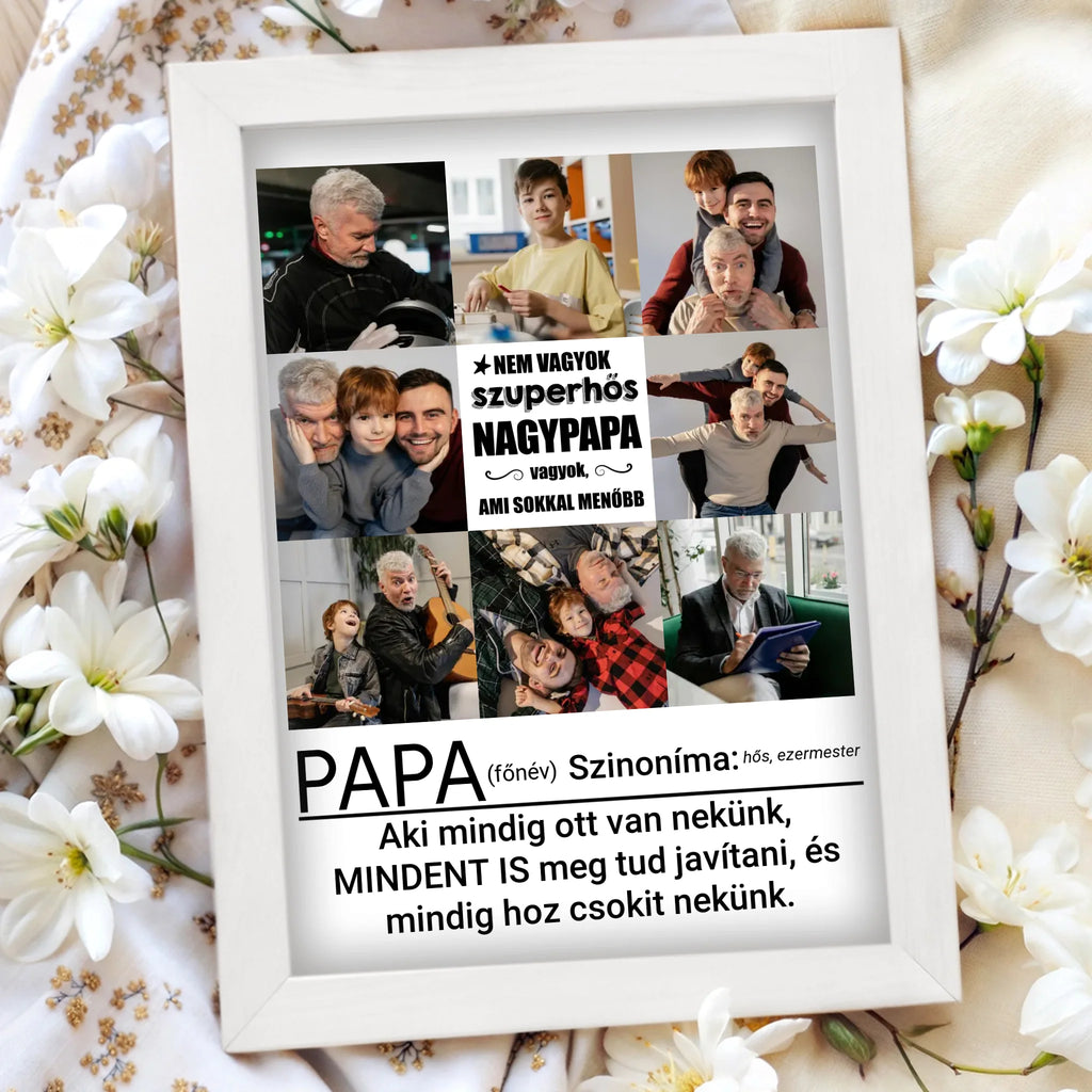 Egyedi fényképes falikép A4 méretben - Ajándékverzum