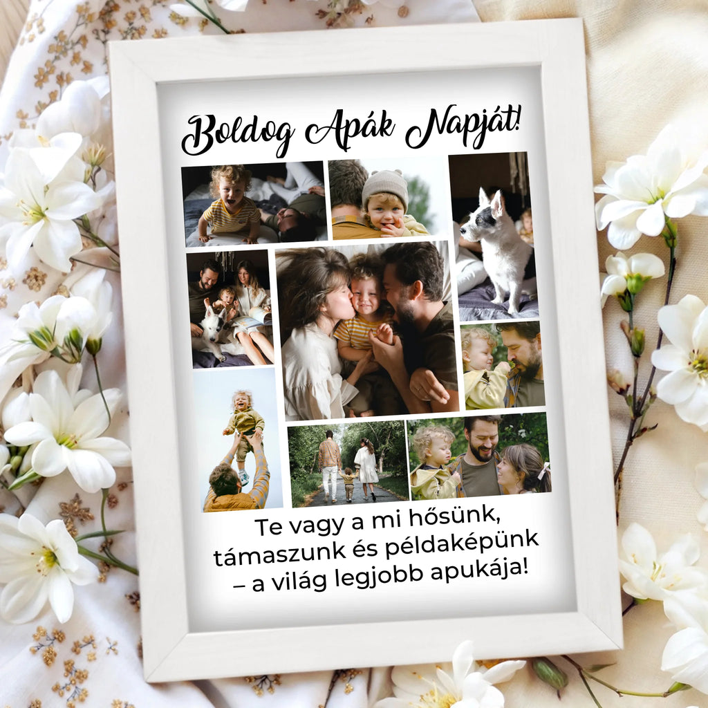 Egyedi fényképes falikép A4 méretben - Ajándékverzum