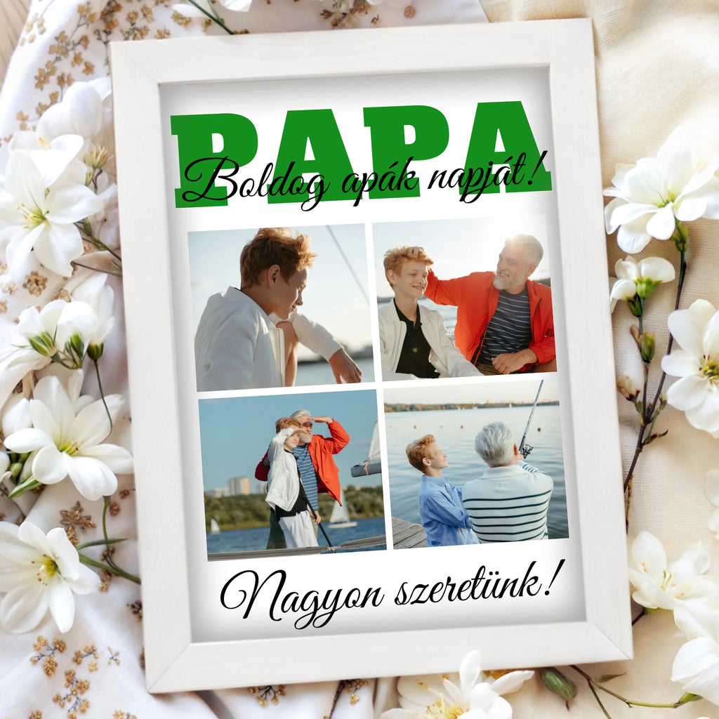 Egyedi fényképes falikép A4 méretben - Ajándékverzum