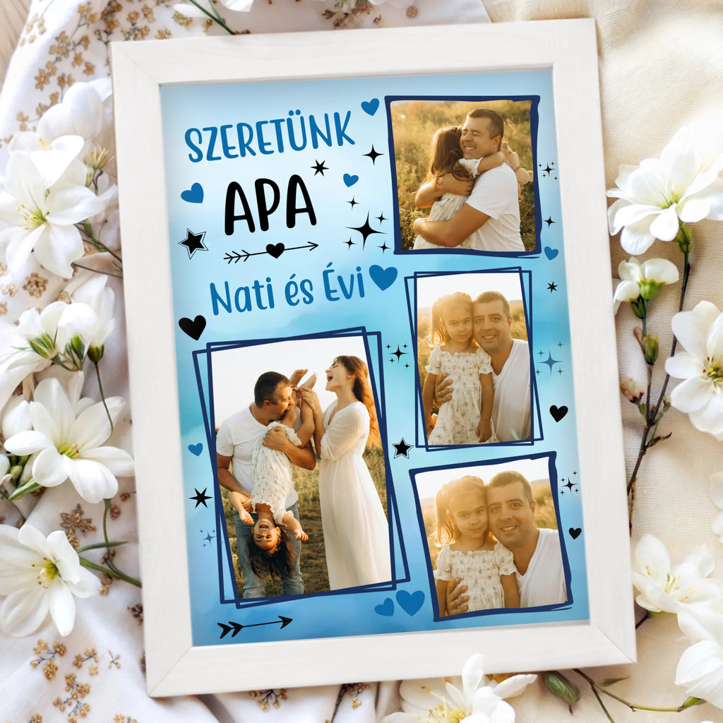 Egyedi fényképes falikép A4 méretben - Ajándékverzum