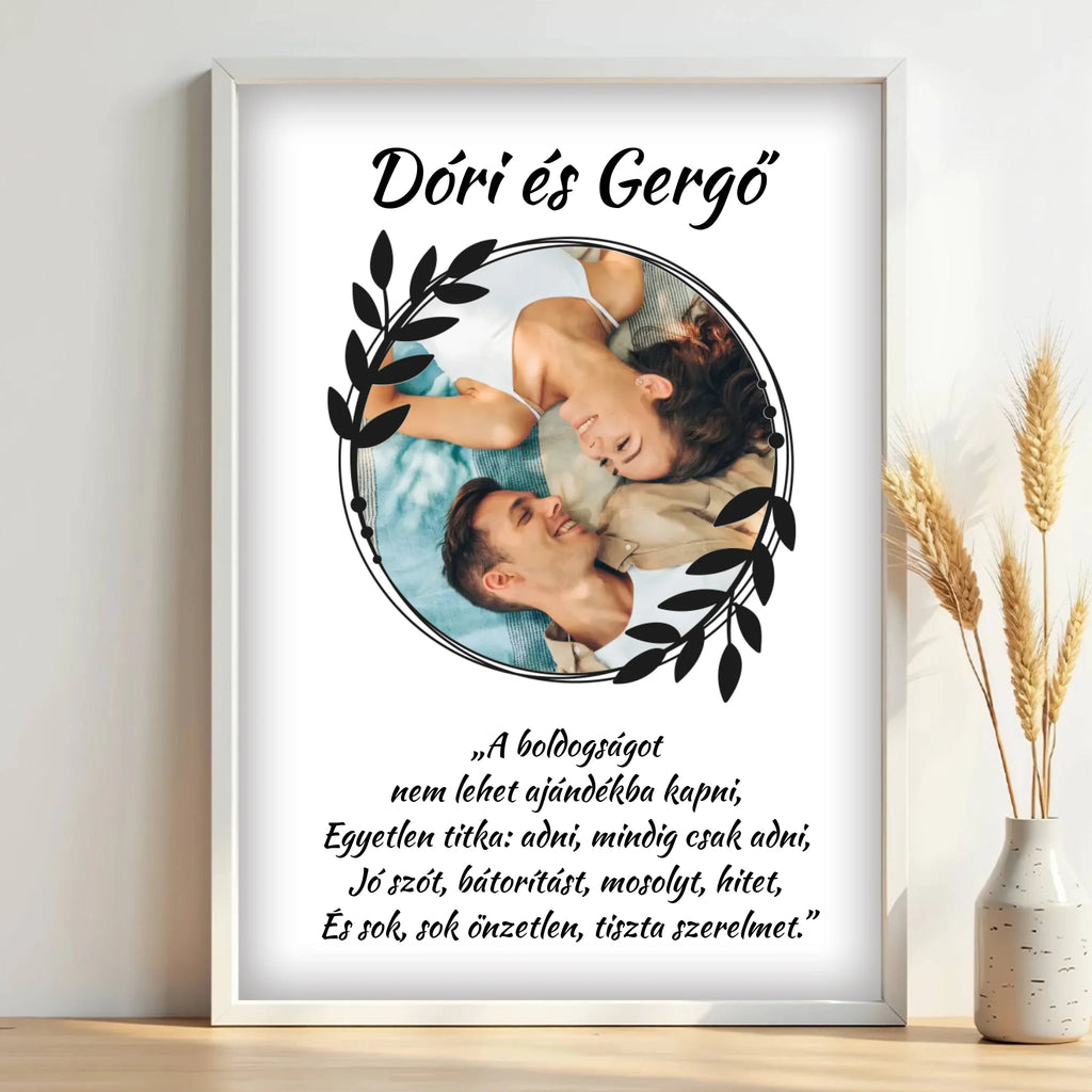 Egyedi fényképes falikép A3 méretben - Ajándékverzum