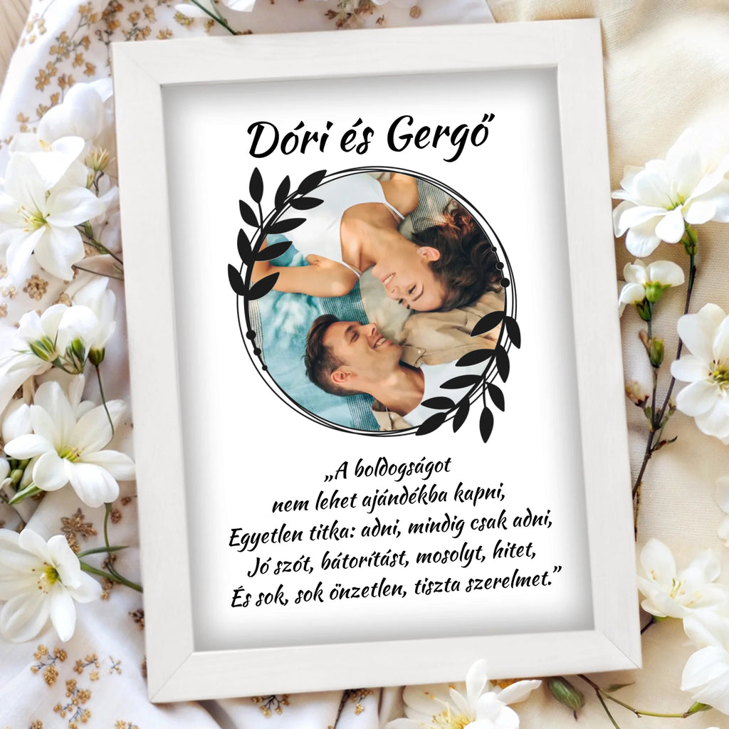 Egyedi fényképes falikép A4 méretben - Ajándékverzum