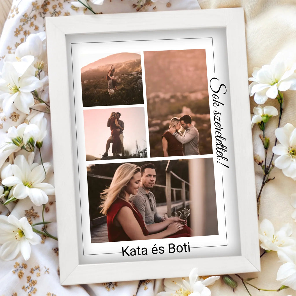 Egyedi fényképes falikép A4 méretben - Ajándékverzum