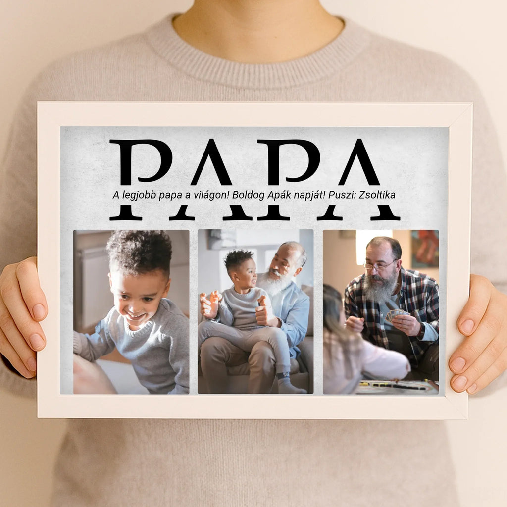 Egyedi fényképes falikép A4 méretben - Ajándékverzum