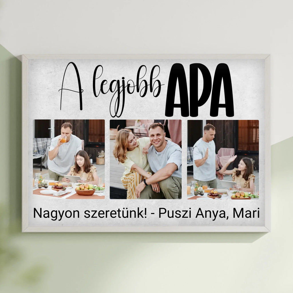 A3 méretű egyedi fényképes falikép - Ajándékverzum