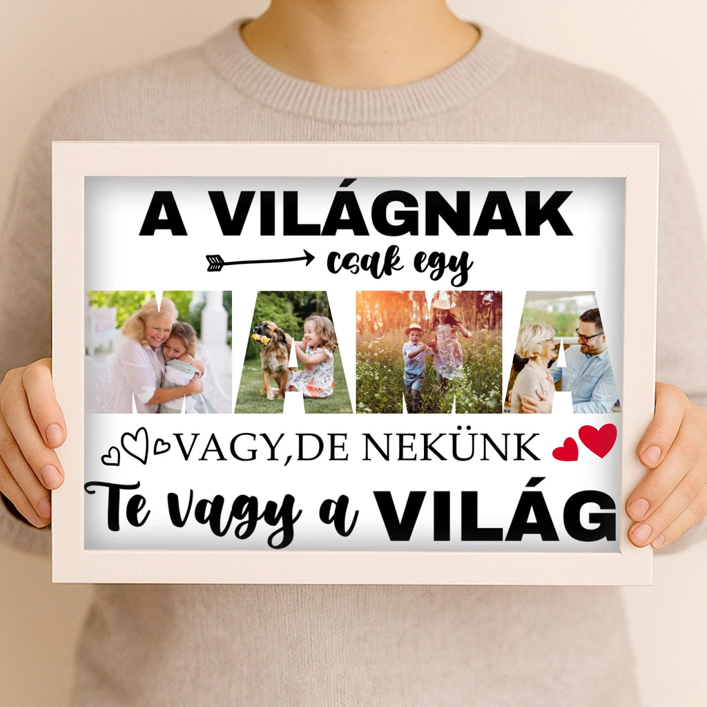 Egyedi fényképes falikép A4 méretben - Ajándékverzum