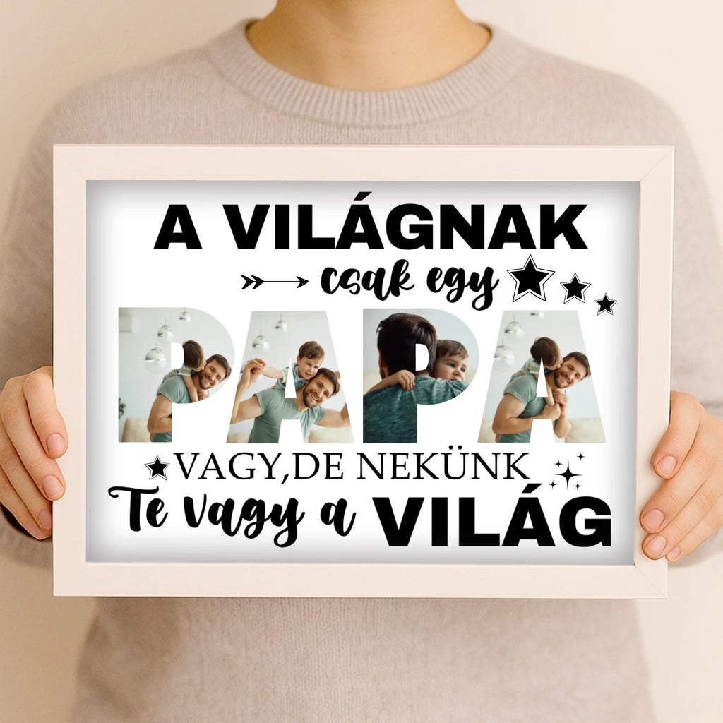 Egyedi fényképes falikép A4 méretben - Ajándékverzum