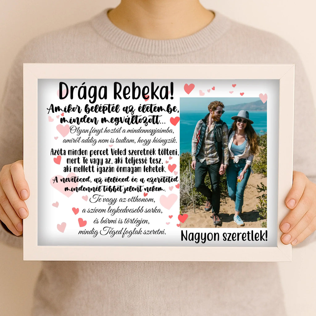 Egyedi fényképes falikép A4 méretben - Ajándékverzum