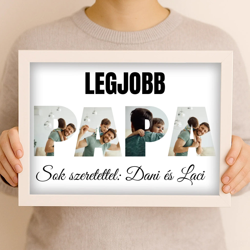 Egyedi fényképes falikép A4 méretben - Ajándékverzum