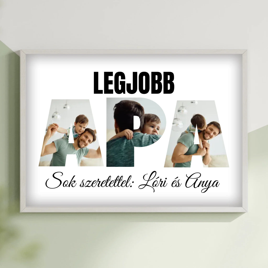 A3 méretű egyedi fényképes falikép - Ajándékverzum