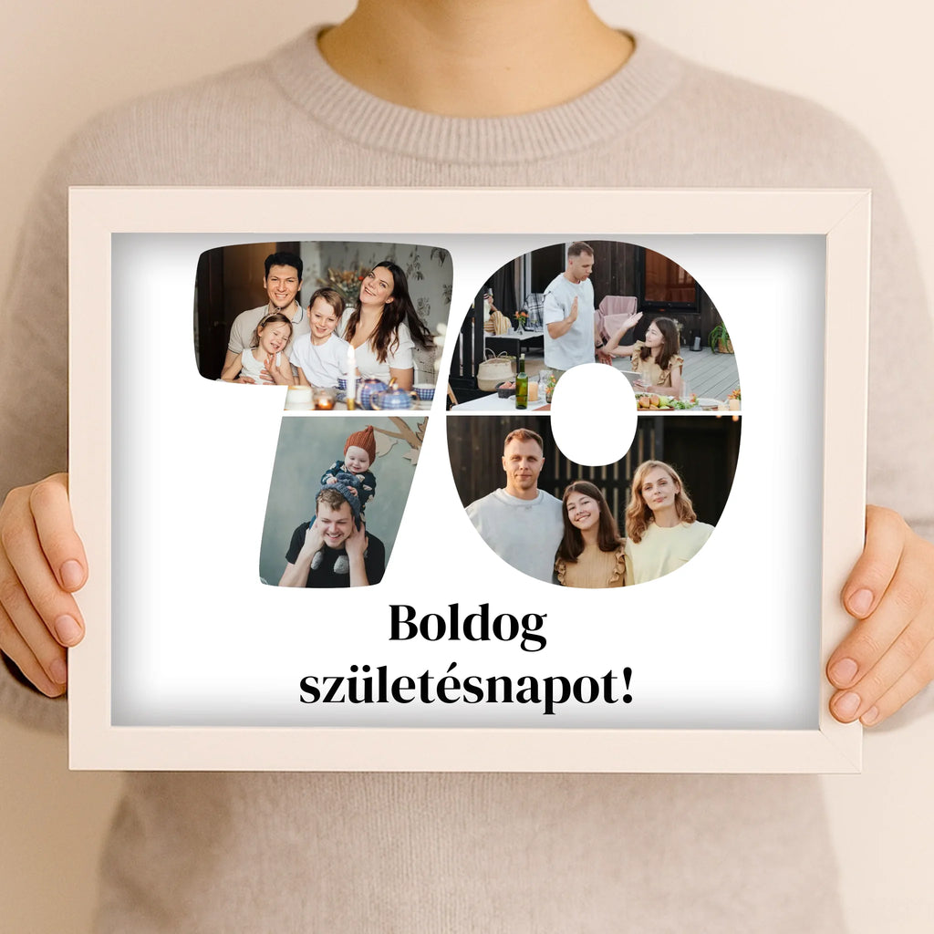 Egyedi fényképes falikép A4 méretben - Ajándékverzum