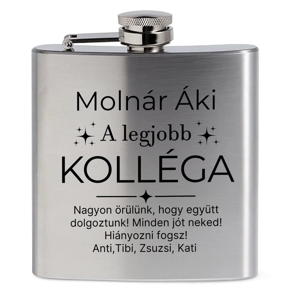 Egyedi  gravíozott flaska - Ajándékverzum
