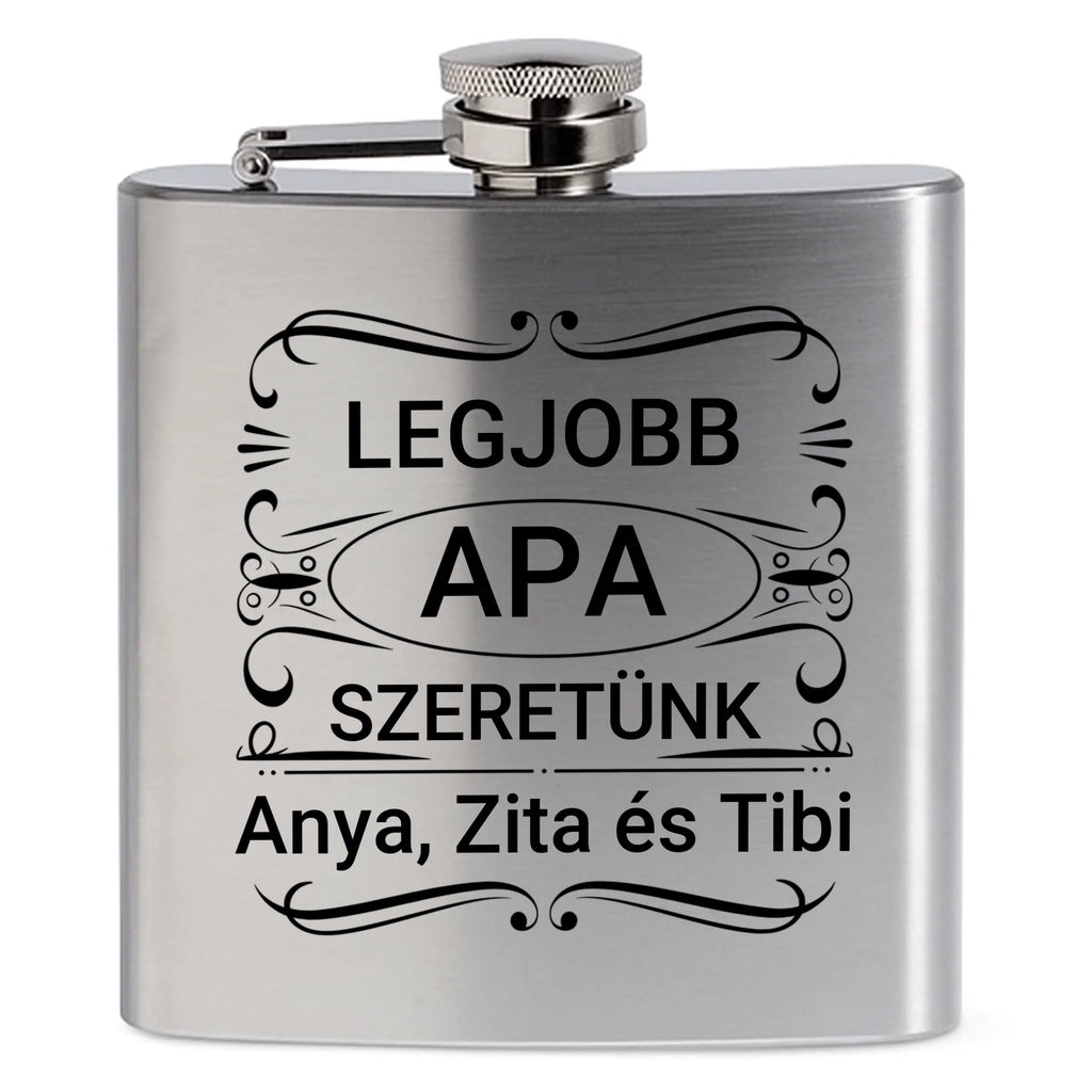 Egyedi  gravíozott flaska - Ajándékverzum