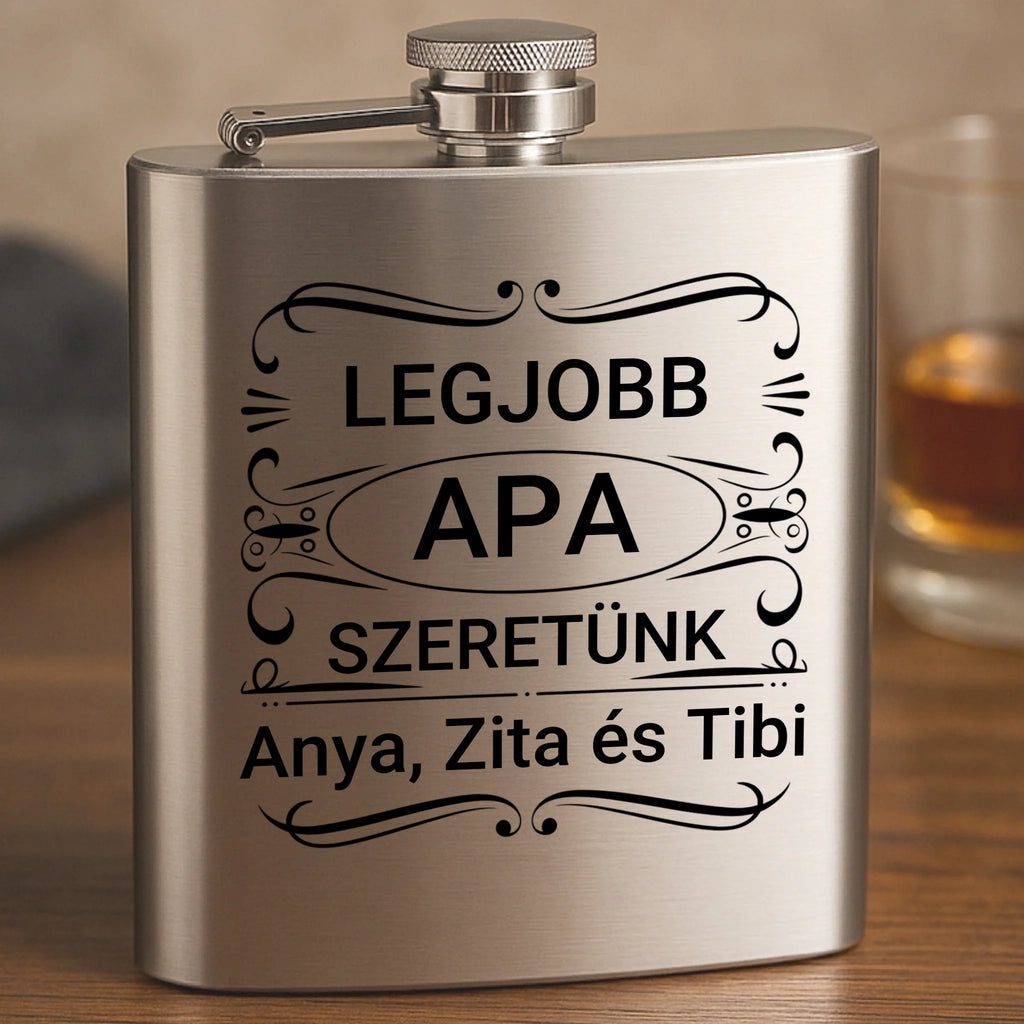 Gravírozott flaska - Ajándékverzum