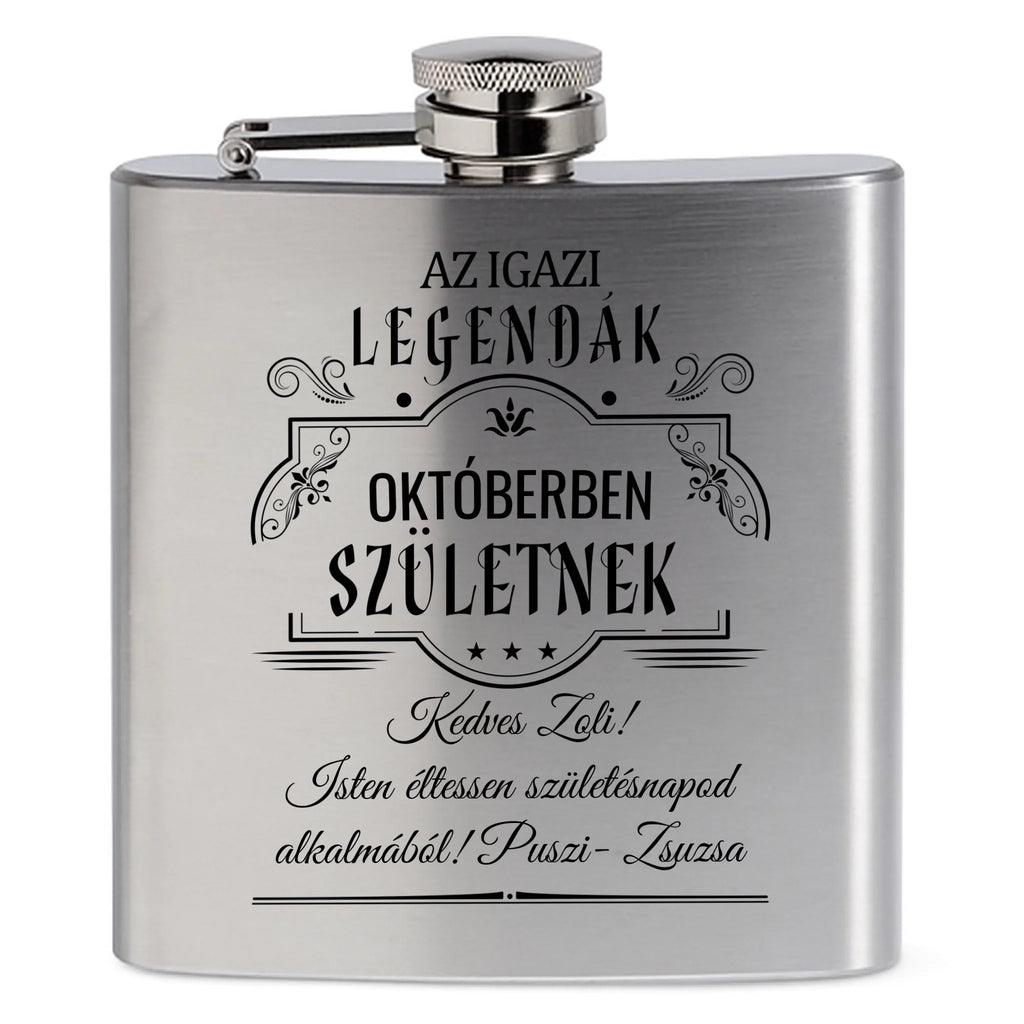 Egyedi  gravíozott flaska - Ajándékverzum