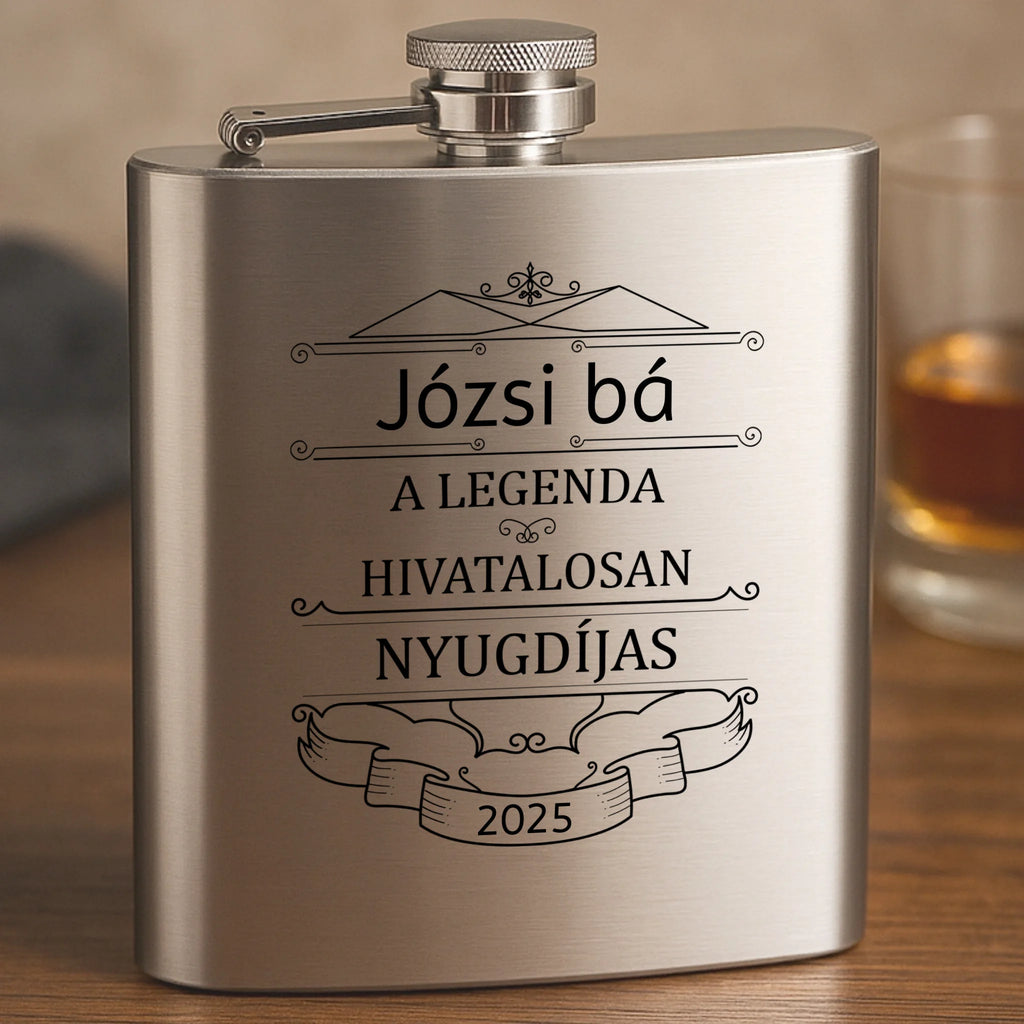 Gravírozott flaska - Ajándékverzum