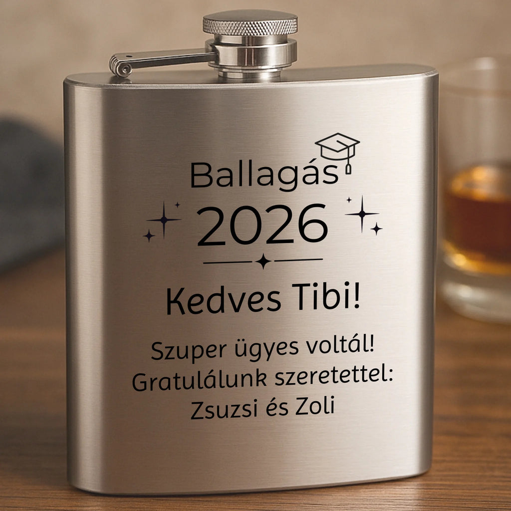 Gravírozott flaska - Ajándékverzum