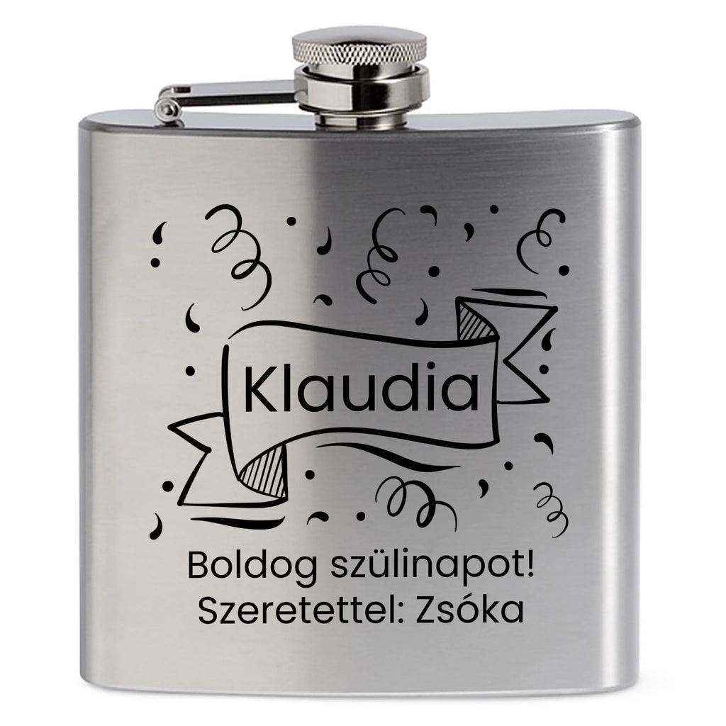 Egyedi  gravíozott flaska - Ajándékverzum