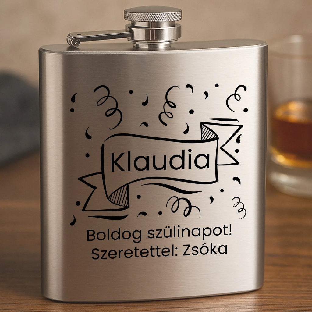 Gravírozott flaska - Ajándékverzum