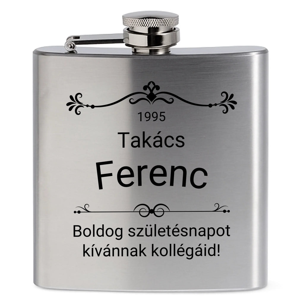 Egyedi  gravíozott flaska - Ajándékverzum