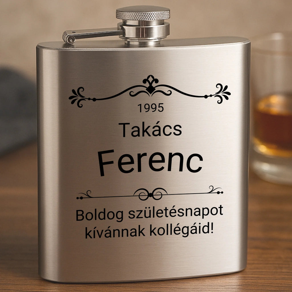 Gravírozott flaska - Ajándékverzum