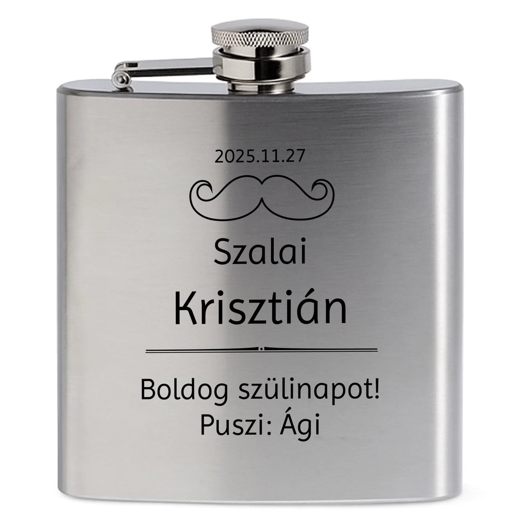 Egyedi  gravíozott flaska - Ajándékverzum