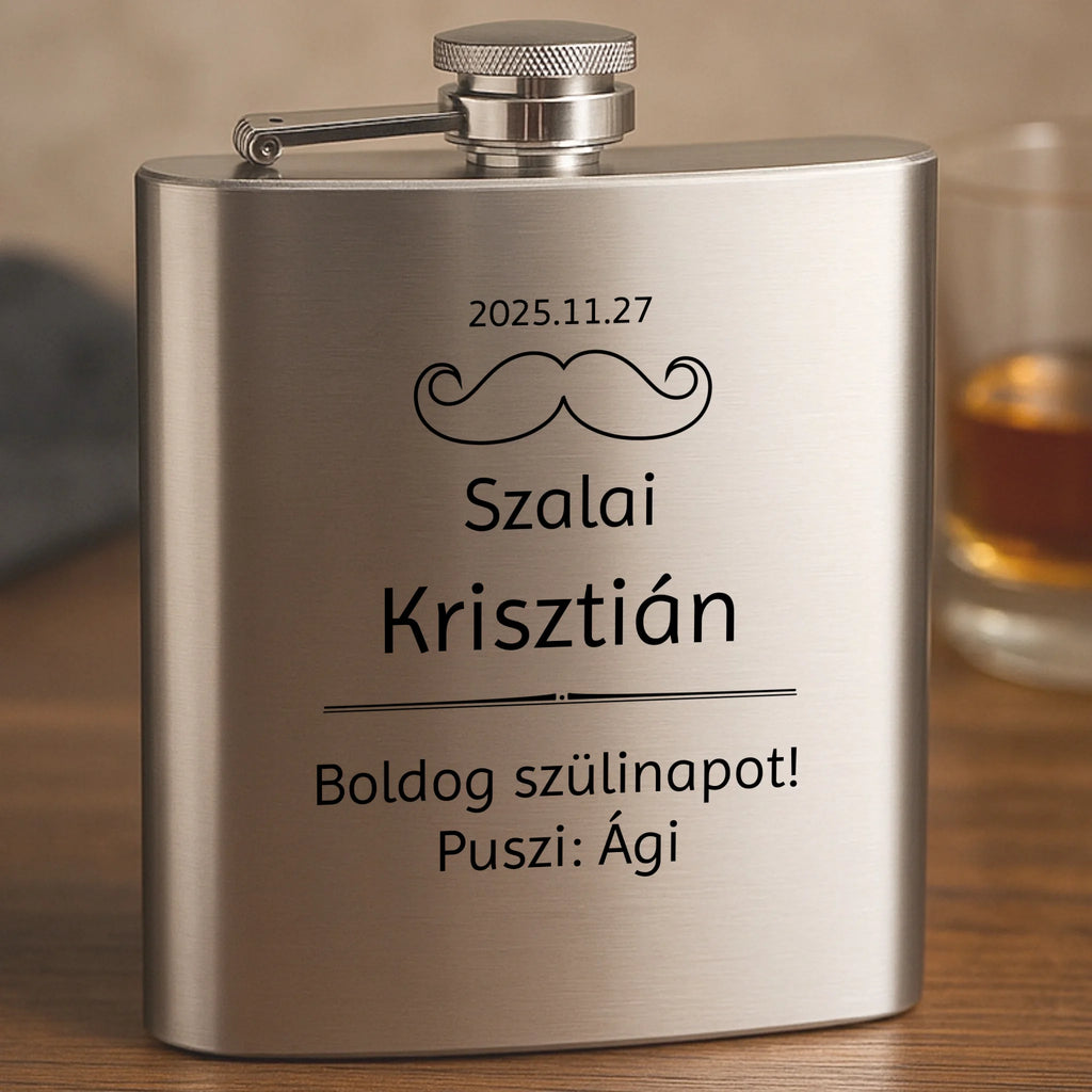 Gravírozott flaska - Ajándékverzum