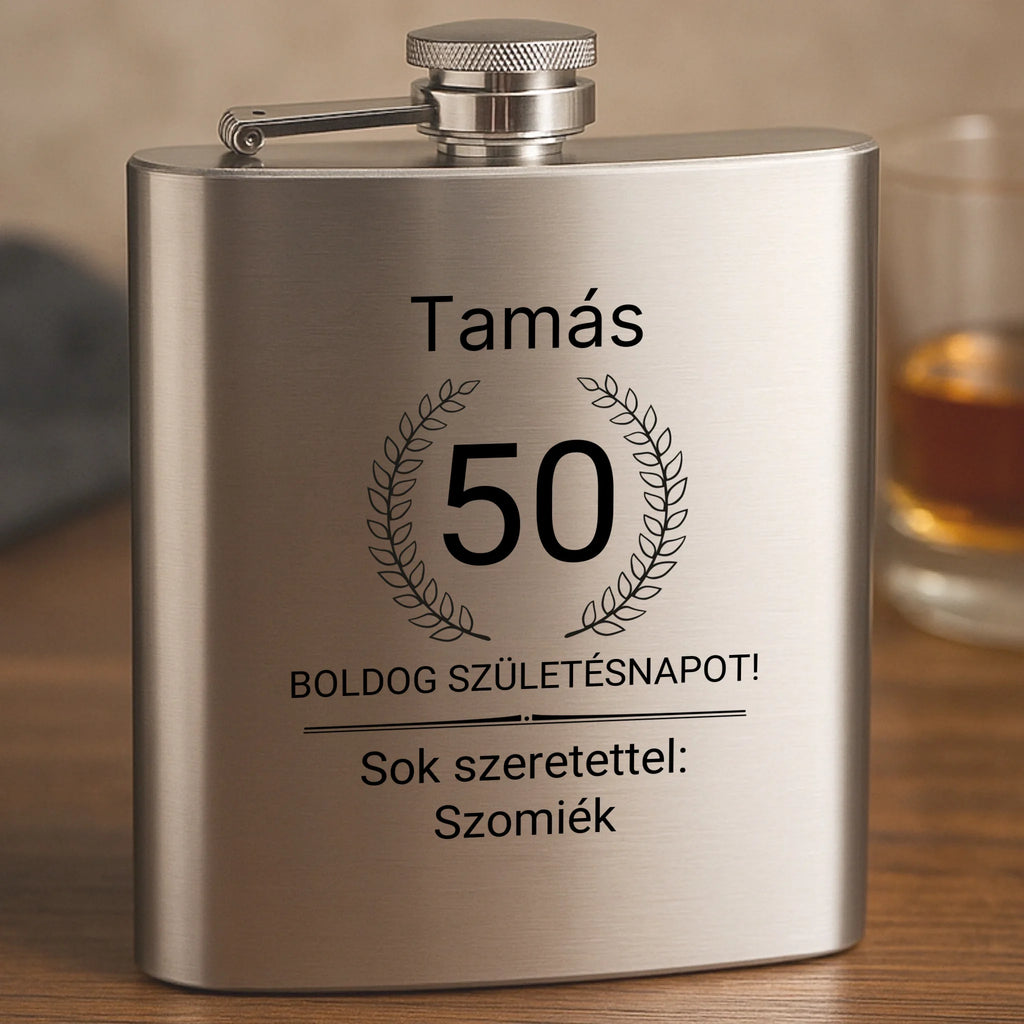 Gravírozott flaska - Ajándékverzum