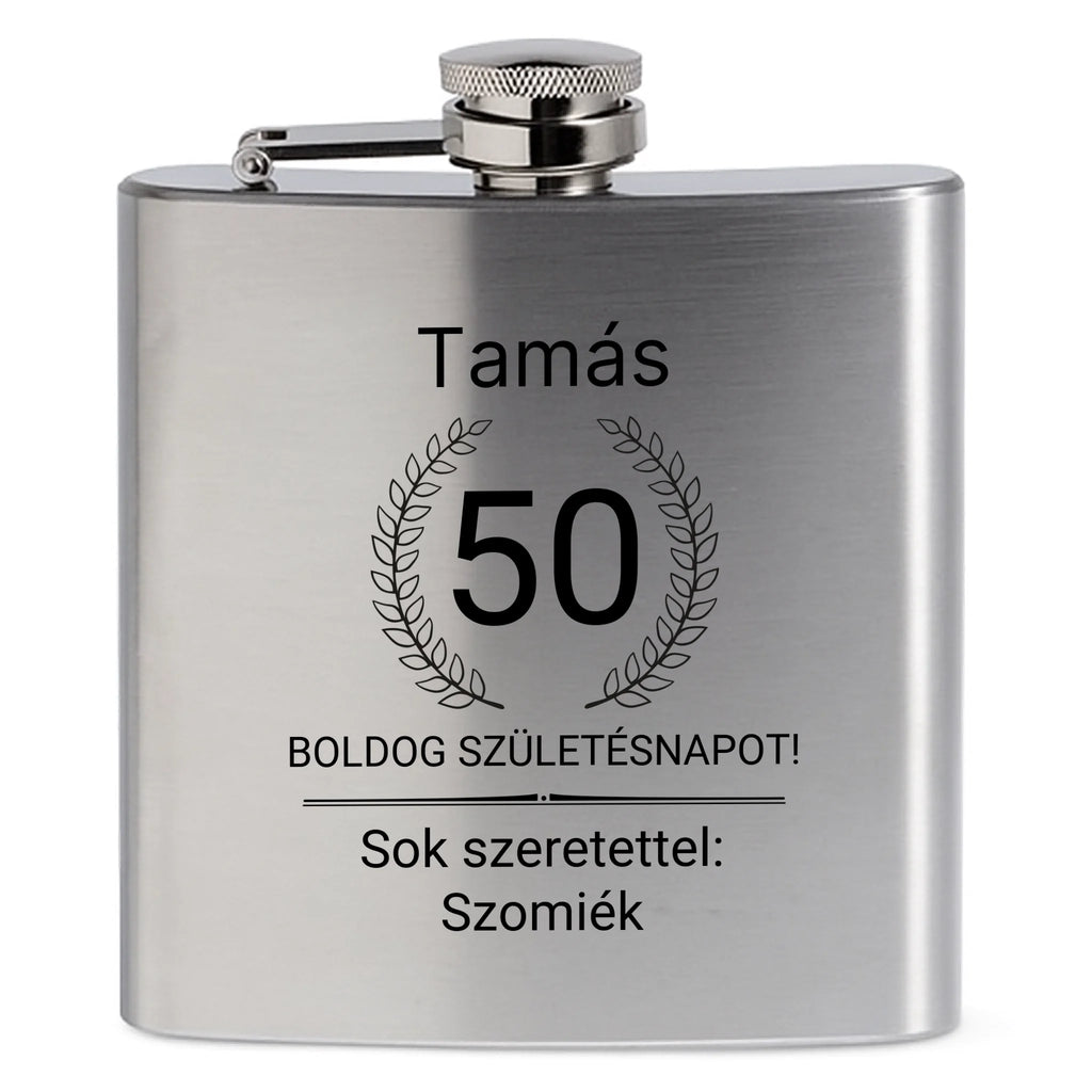 Egyedi  gravíozott flaska - Ajándékverzum